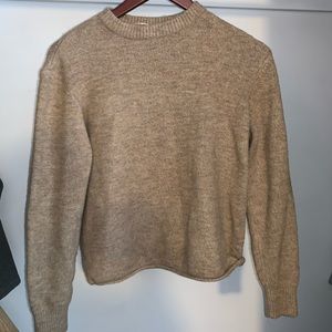 Beige knit sweater